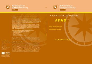 Samenvatting van de Multidisciplinaire richtlijn ADHD bij ... - Ncj
