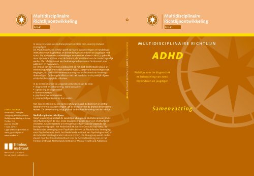 Samenvatting van de Multidisciplinaire richtlijn ADHD bij ... - Ncj