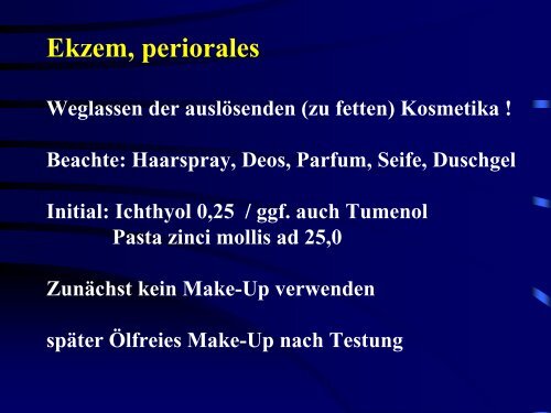 Ekzeme (Vortrag) - Derma-Hattingen