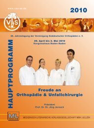 58. Jahrestagung der Vereinigung Süddeutscher Orthopäden e. V.