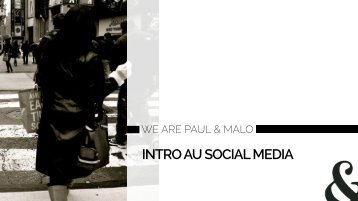 INTRO AU SOCIAL MEDIA