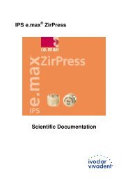 IPS e.max ZirPress Scientific Documentation