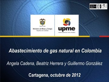 Abastecimiento de Gas Natural en Colombia. - Unidad de ...