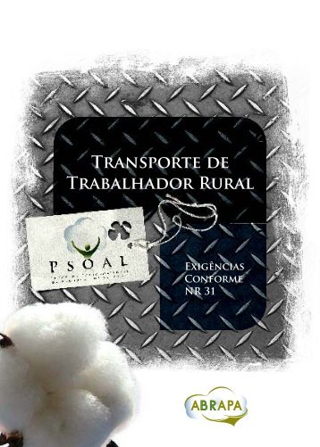 Cartilha Transporte de Trabalhador Rural â pdf - Abrapa