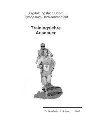 Trainingslehre Ausdauer. PDF - Efsport.ch