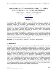 Effect of bacterial and cyanobacterial culture on growth, quality and ...