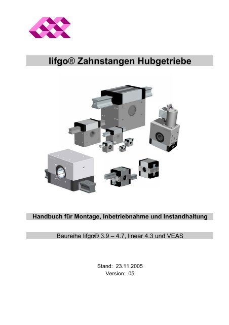 Ritzel-Zahnstangenantrieb - lifgo® - LEANTECHNIK AG