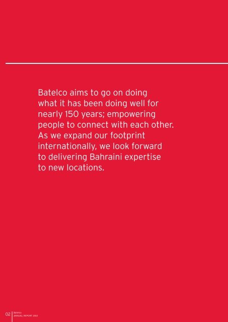 to download the latest Annual Report in PDF (2.2 MB) - Batelco Group