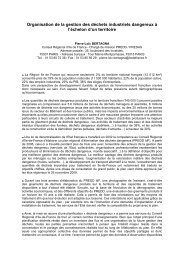 Organisation de la gestion des dÃ©chets industriels ... - Rudologia