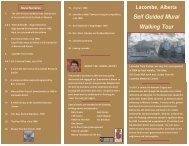 Lacombe, Alberta Self Guided Mural Walking Tour - Mural Routes