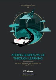 addIng BusIness vaLue through LearnIng