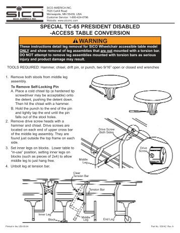 WARNING - Sico Inc.