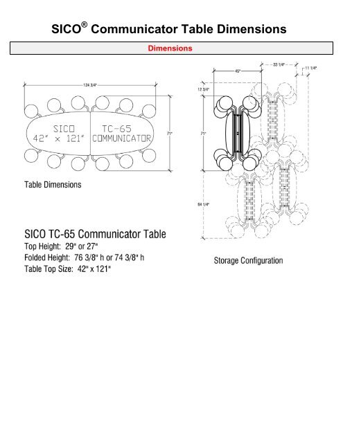 SICO Communicator Table - Sico Inc.