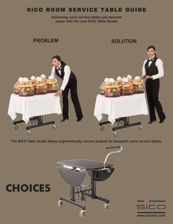 Room Service Table Guide - Sico Inc.