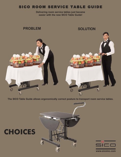 Room Service Table Guide Sico Inc