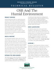 OSB And The Humid Environment - OSBGuide - TECO