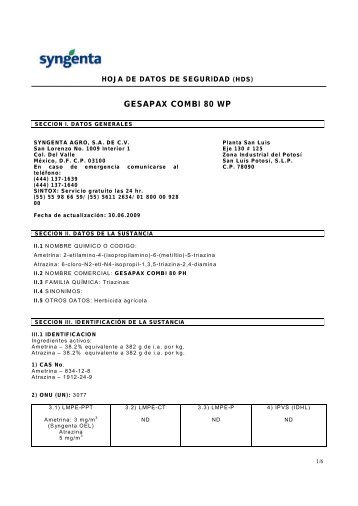 GESAPAX COMBI 80 WP - Syngenta