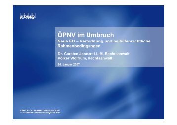 Neue EU-Verordnung und beihilfenrechtliche Rahmenbedingungen