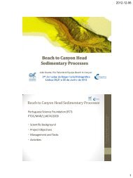 Beach to Canyon Head Sedimentary Processes - Instituto HidrogrÃ¡fico