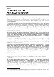 OVERVIEW OF THE ASIA-PACIFIC REGION - APFED