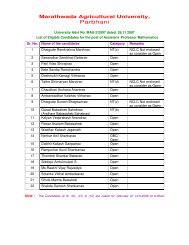 List of Eligible & Not Eligible Candidates for the post of Assistant ...