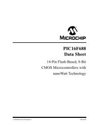 PIC16F688 14-Pin Flash-Based, 8-Bit CMOS ... - Microchip