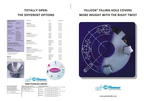 Fillook Catalogue - GMM Pfaudler Ltd