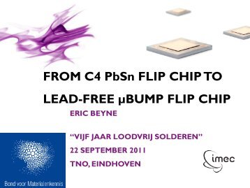 FROM C4 PbSn FLIP CHIP TO LEAD-FREE ÂµBUMP FLIP ... - VeMet