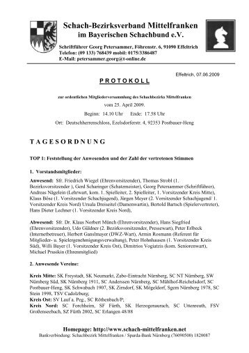 Schach-Bezirksverband Mittelfranken im Bayerischen Schachbund eV