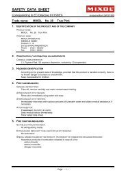 SAFETY DATA SHEET - Wood Finisher's Depot