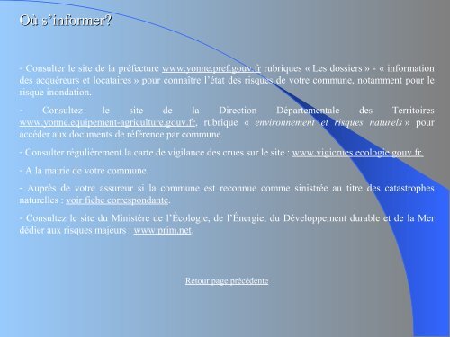 DDRM - 21,40 Mb - 24/10/2012 - Les services de l'Ãtat dans l'Yonne