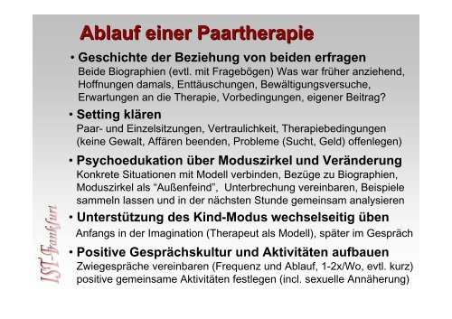 Schematherapie mit Paaren