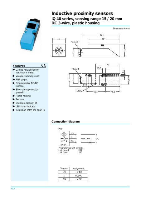 Inductive proximity sensors