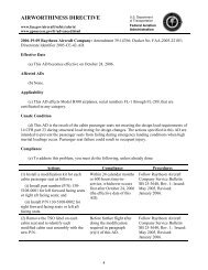 AIRWORTHINESS DIRECTIVE