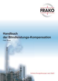 Handbuch der Blindleistungs-Kompensation - FRAKO Kondensatoren