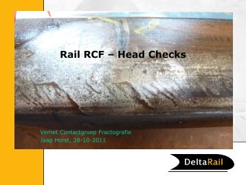 Rail RCF â Head Checks - VeMet