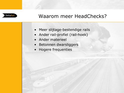 Rail RCF â Head Checks - VeMet
