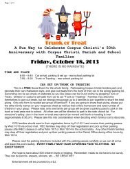 Trunk or Treat Flyer and Registration form 2013