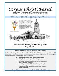 Week of July 28 - Corpus Christi Catholic Community
