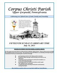 Week of July 14 - Corpus Christi Catholic Community