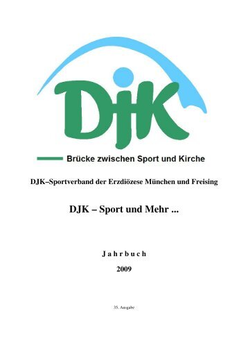 Jahrbuch 2009 - DJK-Sportverband München und Freising