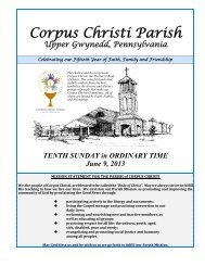 Week of June 9 - Corpus Christi Catholic Community