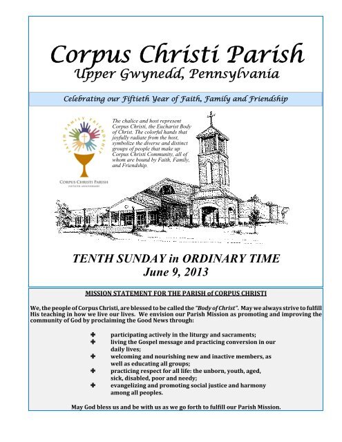 Week of June 9 - Corpus Christi Catholic Community
