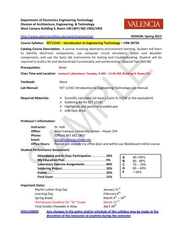 Introduction to Engineering Technology - Faculty Website Index ...