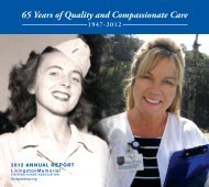 2012 Annual Report - Livingston Memorial Visiting Nurses Association