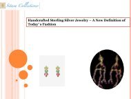 Handcrafted Sterling Silver Jewelry – A New Definition of Today’ s Fashion