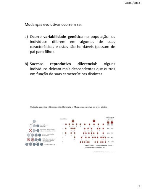 Etologia aula 12 - ETCO