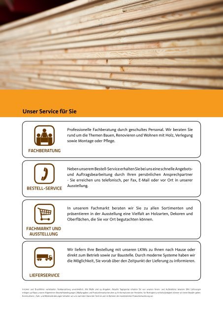 Holzwerkstoffkatalog Großhandel 2015