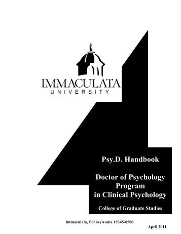 Psy.D. Handbook Doctor of Psychology Program in Clinical ...