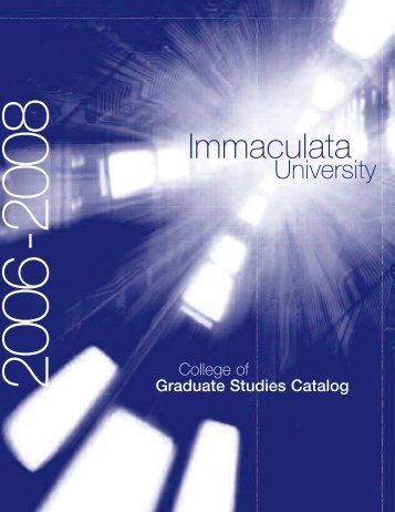 Course Descriptions - Immaculata University